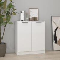 Skænk 60x30x70 cm konstrueret træ hvid højglans