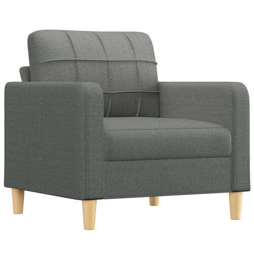 Lænestol 60 cm stof mørkegrå