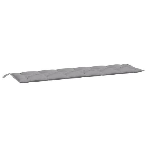 Hynde til havebænk 200x50x7 cm stof grå
