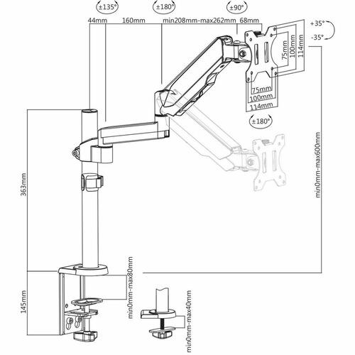 Skærmholder V7 DM1TA-1E