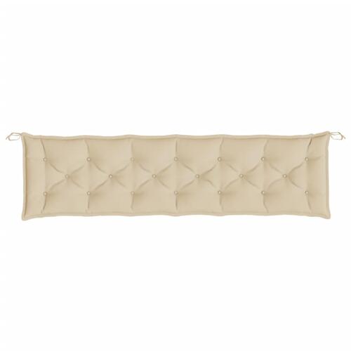 Hynde til havebænk 200x50x7 cm oxfordstof beige