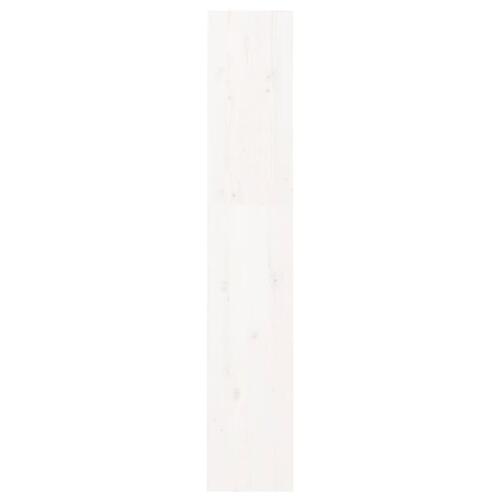 Bogreol/rumdeler 60x30x167,5 cm massivt fyrretræ hvid
