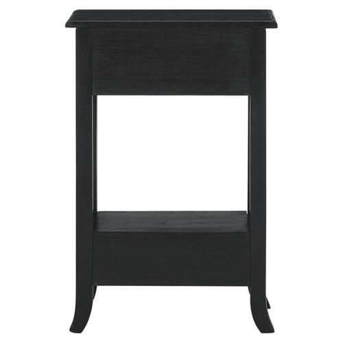 Konsolbord med skuffer 50x30x75 cm massivt mahognitræ sort