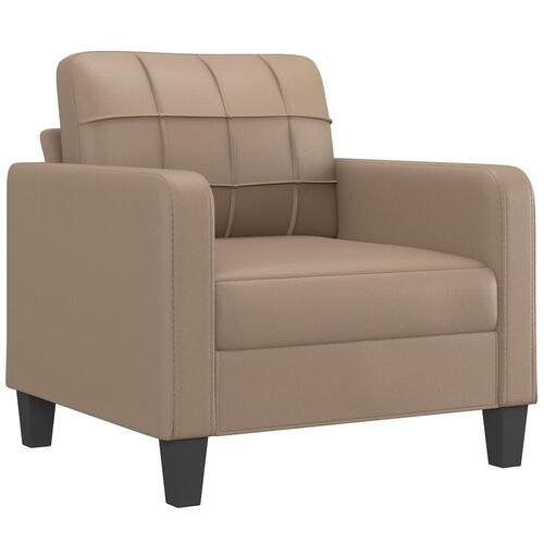 Lænestol 60 cm kunstlæder Cappuccino
