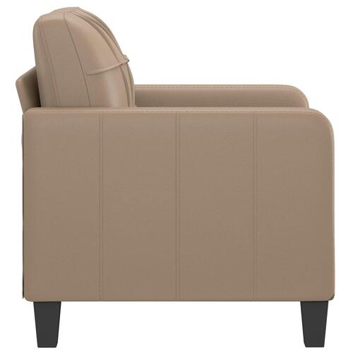 Lænestol 60 cm kunstlæder Cappuccino