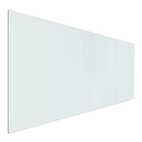 Glasplade til pejs 120x50 cm rektangulær