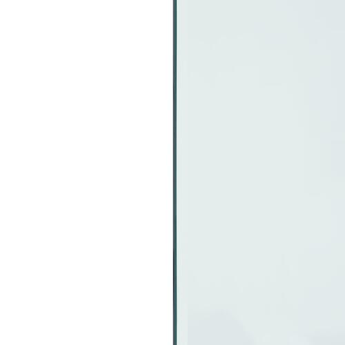 Glasplade til pejs 120x50 cm rektangulær