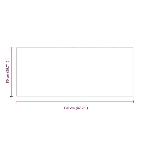 Glasplade til pejs 120x50 cm rektangulær