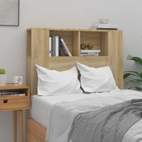 Sengegavl med opbevaring 100x18,5x104,5 cm sonoma-eg
