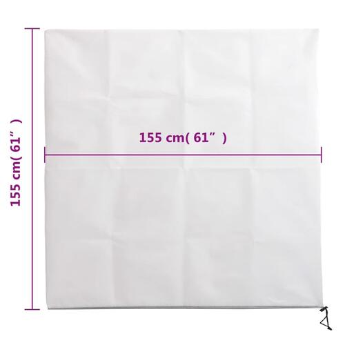 Plantebeskyttelse med lynlås 4 stk. 70 g/m² 1,55x1,55 m