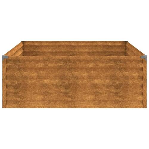 Højbed 100x100x36 cm cortenstål