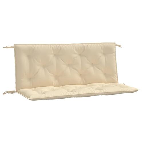 Hynder til havebænk 2 stk. 120x50x7 cm oxfordstof beige