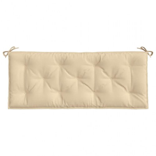 Havebænkhynder 2 stk. 120 x 50 x 7 cm - beige