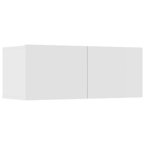 Tv-skabe 4 stk. 80x30x30 cm konstrueret træ hvid
