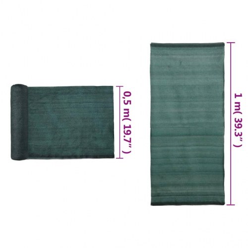 Trådnetsskærm HDPE 1 x 50 cm grøn