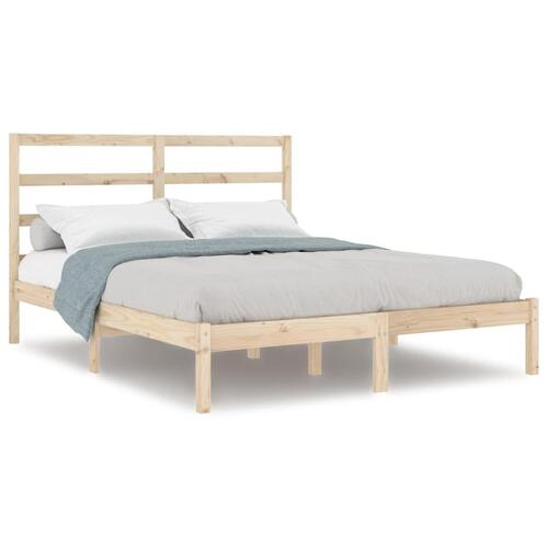 Sengeramme 160x200 cm massivt fyrretræ