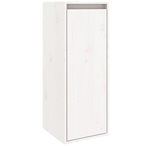Vægskab 30x30x80 cm massivt fyrretræ hvid