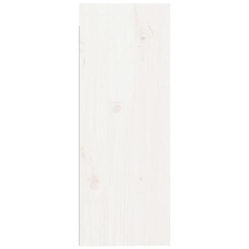 Vægskab 30x30x80 cm massivt fyrretræ hvid