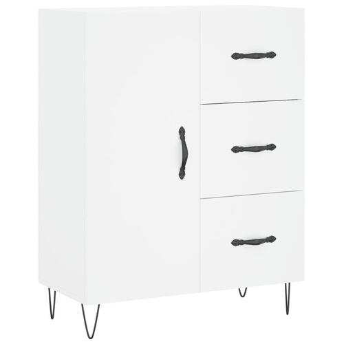 Skænk 69,5x34x90 cm konstrueret træ hvid