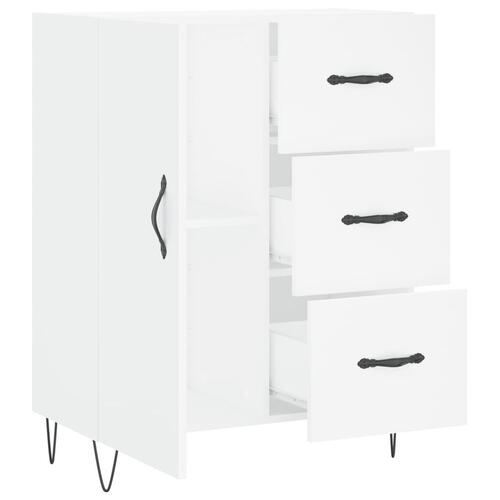 Skænk 69,5x34x90 cm konstrueret træ hvid