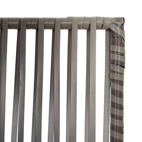 Rumdeler 3 paneler polyrattan grå