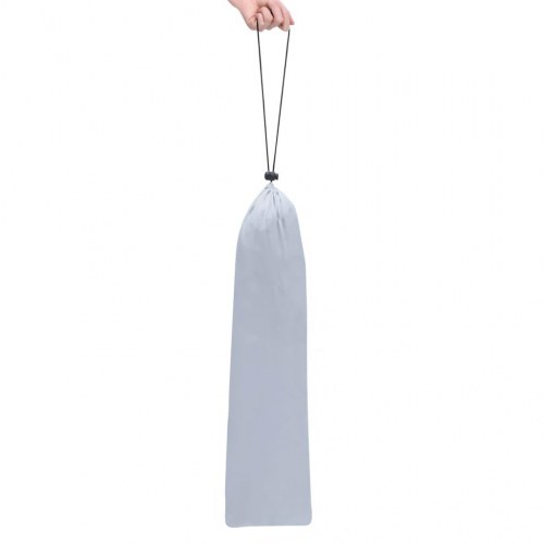 Tipi legetelt til børn 115×115×160 cm med bærepose - grå polyester med stjerner