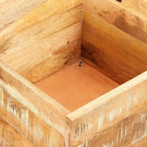 Opbevaringsbænk 40x40x45 cm massivt genbrugstræ