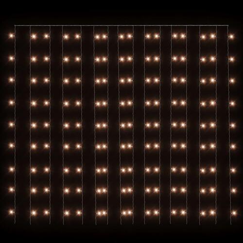 Lysgardin 3x3 m 300 LED'er 8 funktioner varm hvid