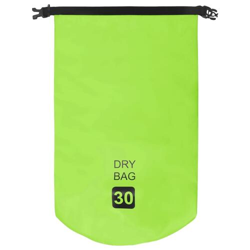 Vandtæt tørpose 30 l PVC grøn