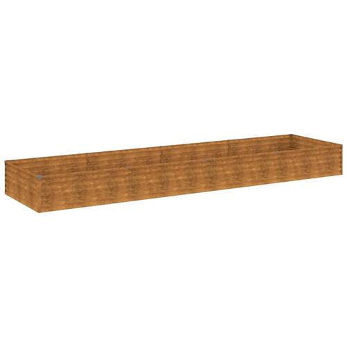 Højbed 387x100x36 cm cortenstål