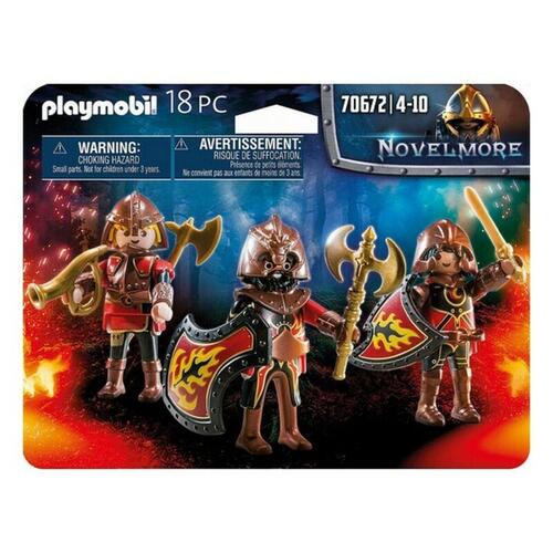 Sæt med tal Novelmore Fire Knigths Playmobil 70672 (18 stk)