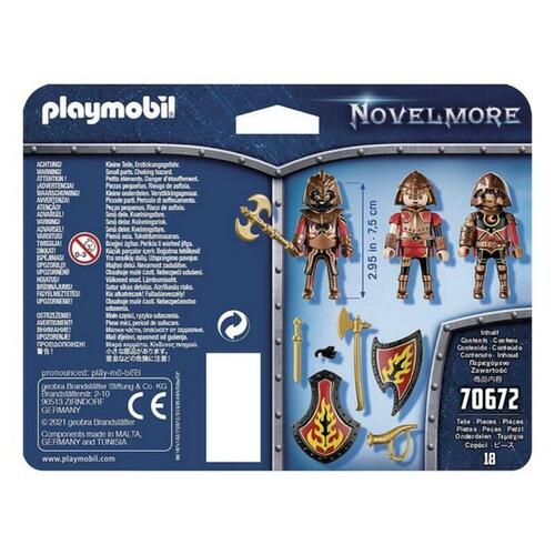 Sæt med tal Novelmore Fire Knigths Playmobil 70672 (18 stk)