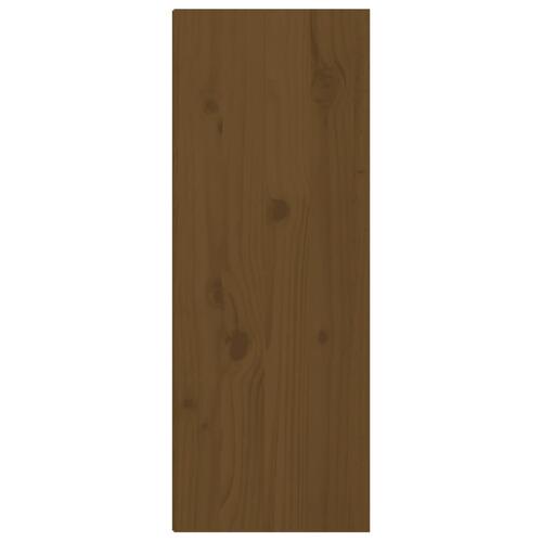 Sengeborde 2 stk. 30x30x80 cm massivt fyrretræ gyldenbrun