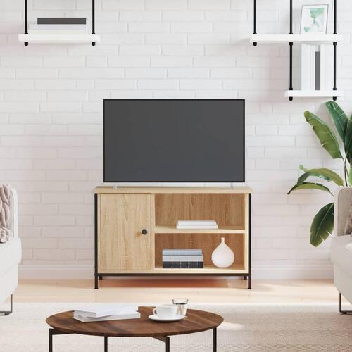Tv-bord 80x40x50 cm konstrueret træ sonoma-eg