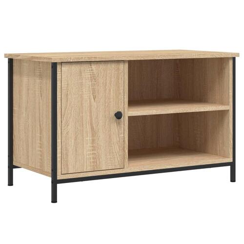 Tv-bord 80x40x50 cm konstrueret træ sonoma-eg