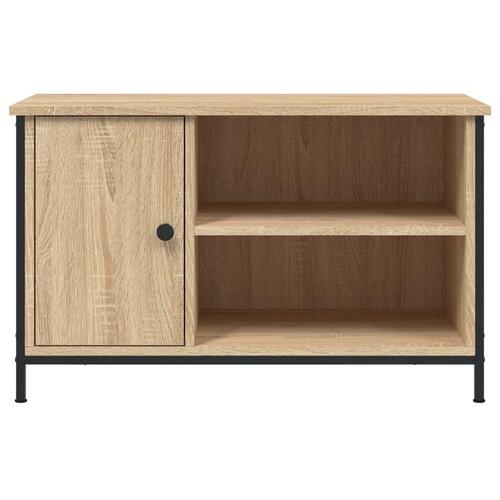 Tv-bord 80x40x50 cm konstrueret træ sonoma-eg