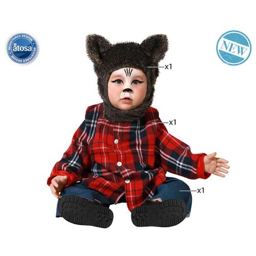 Kostume til babyer Brun Ulv 6-12 måneder