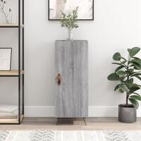 Skænk 34,5x34x90 cm konstrueret træ grå sonoma-eg