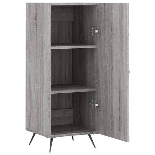 Skænk 34,5x34x90 cm konstrueret træ grå sonoma-eg