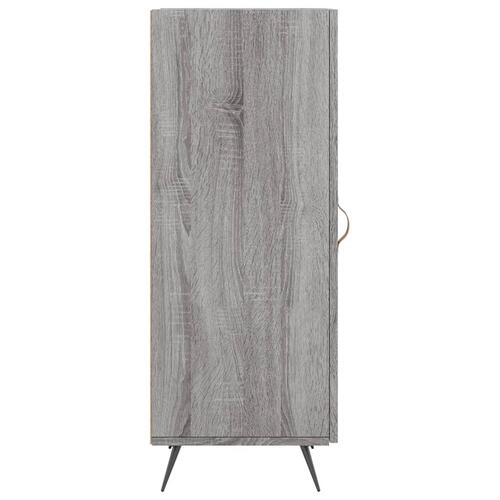 Skænk 34,5x34x90 cm konstrueret træ grå sonoma-eg