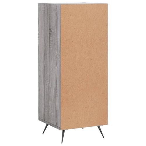 Skænk 34,5x34x90 cm konstrueret træ grå sonoma-eg