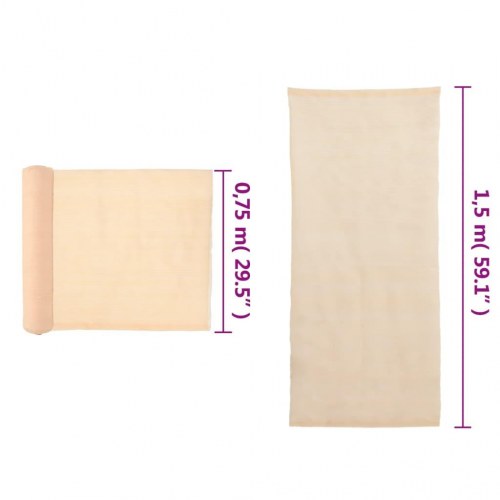 Trådnetsskærm HDPE 1,5 x 50 m beige