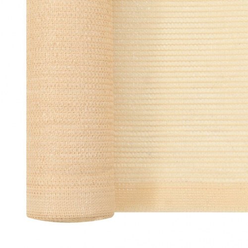 Trådnetsskærm HDPE 2 x 10 m beige privatlivsskærm