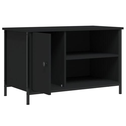 Tv-bord 80x40x50 cm konstrueret træ sort