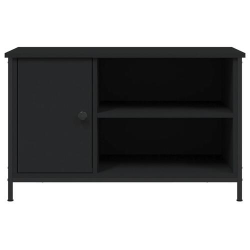 Tv-bord 80x40x50 cm konstrueret træ sort