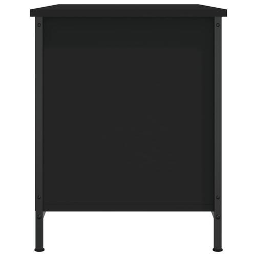 Tv-bord 80x40x50 cm konstrueret træ sort