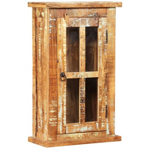 Vægskab 44x21x72 cm massivt genbrugstræ