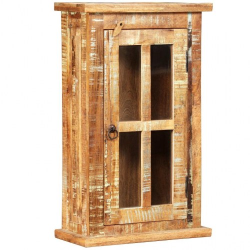 Vægskab 44x21x72 cm massivt genbrugstræ