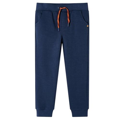 Joggingbukser til børn str. 128 blåmeleret