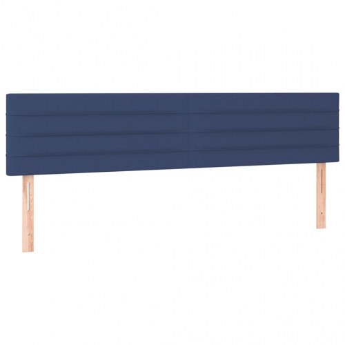 Kontinentalseng med madras 120×190 cm - stof, blå